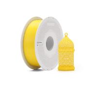 Bambu Lab PETG Basic Filamento Stampante 3D 1,75 mm 1 kg, RFID | Giallo con bobina, forte come il PLA, tenace, resiste ad acqua e UV