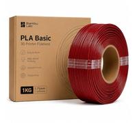 Bambu Lab PLA Basic Refill - Filamento per stampante 3D, 1,75 mm, 1 kg | PLA Rosso bordeaux in ricarica, facile da stampare, fino a 300 mm/s