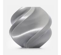Bambu Lab PLA Silk+ - 1 Kg di Filamento 3D 1.75 mm, Effetto Seta, Tolleranza ±0,03 mm, RFID e Compatibile AMS/AMS Lite - Facile da Stampare (Argento (13109), Senza Bobina (Ricarica))