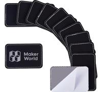 Bambu Lab Rectangular PU Iron-on Patch - Black to Silver