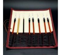 Bambù Pittura Scrub Titolari Rotolo Up Calligrafia Cinese Penna Casi Disegno Set