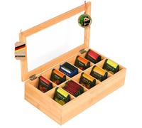 Bambus-Teebox Scatola Tè Teeaufbewahrung Contenitore Bustine di The