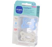 BAMED BABY ITALIA Srl Succhietto Mam Comfort in silicone 3-12 mesi, 2 pezzi