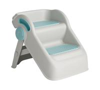 BAMFY Addensato Sgabello Wc Leggero Bagno Sgabello Da Toilette Pieghevole Vasino Da Bagno Sgabello Per L'addestramento Lavaggio Antiscivolo Scale Sgabello Per Piedi(Blu)