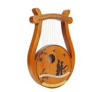 BAMFY Lyre Harp 16 Corde Di Metallo Arpa Lira Professionale Manuale Portatile Legno Con Nota Intagliata Strumento Per Archi Orchestrali Per Principianti(A)