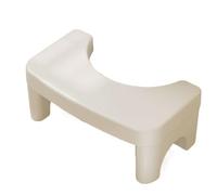 BAMFY Sgabello Da Toilette Per Adulti Bambini Rimovibile Portatile Sgabello Per Cacca Per Il Bagno, Antiscivolo Sgabello Per Wc, Sgabello Con Poggiapiedi Per Fare La Cacca(White C)