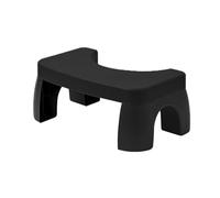 BAMFY Sgabello Da Toilette Per Adulti Con Piedini Antiscivolo, Sgabello Per Cacca Per Il Bagno Staccabile E Impilabile Portatile Posizione Accovacciata Sgabello A Pedale Per Vasino(Nero)