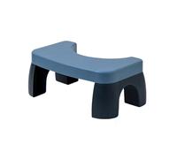 BAMFY Sgabello Da Toilette Per Adulti Con Piedini Antiscivolo, Sgabello Per Cacca Per Il Bagno Staccabile E Impilabile Portatile Posizione Accovacciata Sgabello A Pedale Per Vasino(Blu)