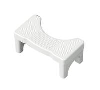 BAMFY Sgabello Da Toilette Per Adulti E Bambini, Sgabello Per Cacca Per Il Bagno Addensato Antiscivolo Accovacciarsi Sgabello Per Cacca In Plastica Sgabello Per Vasino(Bianca)