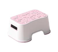 BAMFY Sgabello per Bambini Bambino Sgabello da Toilette Sgabello per Adulti per Cucina Bagno Camera da Letto, Sgabello per L'addestramento al Vasino Antiscivolo Sgabello per Cacca(Pink)