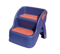 BAMFY Sgabello Per Il Lavandino Del Bagno Lavarsi Le Mani Scaletta Antiscivolo Pieghevole Sgabello Da Toilette Con Maniglia Multifunzionale Vasino Da Toilette Sgabello Aiutante(Blu)