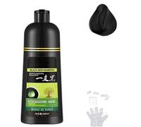 Bamideo Shampoo Erboristico 500ml, Colore Capelli Nero 3 in 1, Colore Capelli Shampoo in 10 Minuti (Nero)