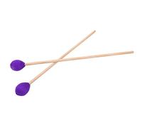 Bamjour Bacchette per Marimba, Accessori per Strumenti Xilofono Bacchette in Filato Misto per Marimba a Percussione con Manici in Acero Testa di Filato per Strumenti a Percussione Bastoncini (PURPLE)