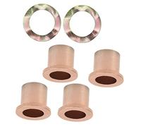 Bamjour Buglia per Perno King, 6pcs Bocchetta per Mandrino Flangiata 102288201 102288401 Sostituzione con Rondelle di Kingpin Carrello Boccole del Carrello Kit Boccola in Acciaio per per Elettrico