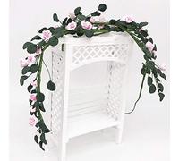 Bamjour Fiori in Miniatura, 1:12 Dollom House Garden Scene Rose Swing Swing Decorativo Accessori per la Casa Fata da Bouquet Fata per la Casa delle Bambole Piante da Bambola per Bambole Floom Floom