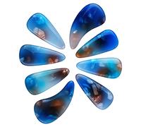 Bamjour Guzheng Finger Picks, Silicone Delicate le Unghie Guzheng Fluidlmente Professionali Coprono le Scelte di Unghie per Uso Domestico (Colore delle maree)