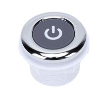 Bamjour Interruttore a Pulsante Pneumatico in PVC Pulsante Interruttore Pneumatico Multiuso con Interfaccia del Tubo dell'Aria Montata sul Fondo per Vasche da Bagno Termali, Piscine con