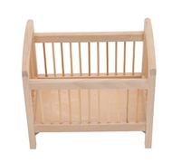 Bamjour Materasso per Culla, Letto per Bambola in Legno Realistico in Scala 1/12 con Pregevole Fattura Accessori per Bambola Rinata in Miniatura per Casa delle Bambole e Decorazione di Scena