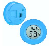 Bamjour Misuratore di umidità, Igrometro Termometro ABS con Termostato Display LCD per Termometro Digitale Domestico Sia per Uso Domestico Che Professionale (BLUE)