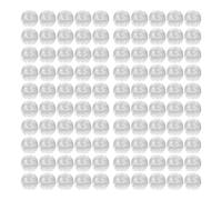 Bamjour Perline per Bambine, 100 Pezzi con Foro Grande 12 Mm, Perline Intrecciate per Trecce e Styling della Barba (Trasparente)