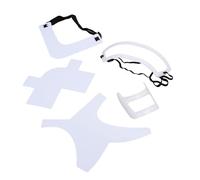 Bamjour Piastra per Barba Uomo, Modellatore per Barba 5 Pezzi con Kit Multifunzionale per la Scollatura dei Capelli (WHITE)