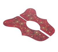 Bamjour Piccato Battuta per Chitarra Acustica, Contiene Due Modelli Delicati per le Guardie della Chitarra per Evitare Graffi Alla a Causa di Scelte e Unghie (rosso)