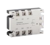 Bamjour Relè a Stato Solido, relè a Stato Solido a 3 Fase AC AC Ingresso SSR 90-250VAC, 24 V Carico di a 3 Fasi 24-480VAC TSR - 40AA H