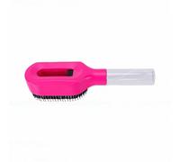 Bamjour Spazzola per Nebulizzatore per Capelli 2 in 1 Spazzola per Capelli Nebulizzata per Styling Portatile Senza elettricità Statica per Viaggi per Bambini e Adulti (Rosso rosato)