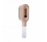 Bamjour Spazzola per Nebulizzatore per Capelli 2 in 1 Spazzola per Capelli Nebulizzata per Styling Portatile Senza elettricità Statica per Viaggi per Bambini e Adulti (Cachi)