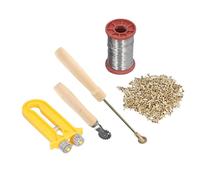 Bamjour Starter Kit per Alveare, Tenditore per Filo di Alveare Incorporatore di Filo di Ferro Occhielli in Rame Embedder di Ferro Forniture per Apicoltura Starter Kit per Apicoltura per Alveari per