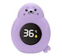 Bamjour Termometro da Bagnetto per Bambini, Display Impermeabile con Sensore Premium per un Bagno Sicuro e Comodo, Termometro Digitale per Acqua per Piscine e Vasche da Bagno per (PURPLE)