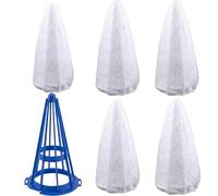 Bamkyait P22X021 - Filtro sottovuoto in cotone e cono per filtro da piscina Blaster Water Tech Centennial (6 filtri in cotone+1 cono blu)