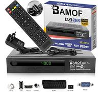 Bamof 2225 PRO Sat Receiver Digitaler Satelliten Receiver- (HDTV, DVB-S/DVB-S2, HDMI, SCART, 2X USB, Full HD 1080p) [Vorprogrammiert für Astra, Hotbird und Türksat] Solo per i canali tedeschi