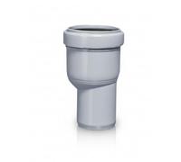 Bampi BROSP0504 Raccordo plastica riduzione eccentrica 50/40, Bianco/Grigio/Nero