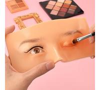 BAMTTOO Lavagna per fare pratica del trucco, in silicone, per truccatori e principianti, con pennelli da trucco (tipo 3)