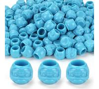 BAMTTOO Tattoo Ink Caps Pigment Cups Permanent Makeup Tools 200pcs Tattoo Ink Holder Plastic Ink Caps for Tattooing Tattoo Supplies (Blue)