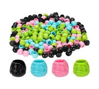 BAMTTOO Tattoo Ink Caps Pigment Cups Permanent Makeup Tools 200pcs Tattoo Ink Holder Plastic Ink Caps for Tattooing Tattoo Supplies (Mixed Color)
