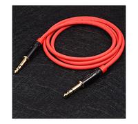 bamutech Cavo audio jack Jack 6.35mm 1/4 "maschio a maschio plug microfono prolunga stereo audio TRS TS. Cavo M/m G412 0.5-30 misuratore Cavo optical digital audio jack (Color : Red TRS, Size : 5m)