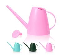 Bamworld Annaffiatoio per Piante da Interno con Beccuccio Lungo1,8L per Giardino Interno Esterno Piccolo Annaffiatoio da Casa Fiori in Rosa