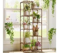 Bamworld Porta Piante da Esterno Portavasi da Interno Piedistallo per Piante Portavaso da Balcone Supporto per Piante Scaffale Bonsai Balcone e Giardino (9 vasi)