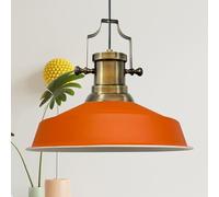 bamyum Asletl Lampadario a Sospensione Vintage, Lampada Vintage Industriale 40 cm Diametro, Lampadario a Sospensione Vintage, Lampada Vintage, Lampada a Sospensione Industriale, Lampadario Colore Rame