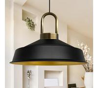 Bamyum Asletl-Lock lampada e sospensione industriale in metallo Ø 40 cm, lampada da cucina vintage