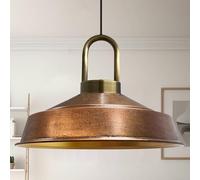 Bamyum Asletl-Lock lampada e sospensione industriale in metallo Ø 40 cm, lampada da cucina vintage
