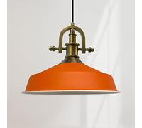 bamyum Asletl-Marina Lampada a Sospensione da Soffitto Industriale in, Paralumi da 41 cm, Lampada da Soffitto e Isola Cucina E27 Lampada a Sospensione Tavolo da Pranzo Arancione