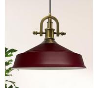 bamyum Asletl-Marine - Lampada a sospensione industriale vintage, diametro 40 cm, lampada da cucina da appendere, lampada da soggiorno, tavolo da pranzo, in metallo