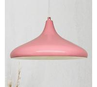 bamyum Champion Lampada a Sospensione Tavolo da Pranzo Ø 35 cm Luce a Sospensione in Metallo E27 Lampada da Sala da Pranzo Lampada da Cucina Lampada da Soffitto Lampada da Soggiorno Rosa