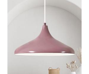 bamyum Champion Lampada a Sospensione Tavolo da Pranzo Ø 35 cm Luce a Sospensione in Metallo E27 Lampada da Sala da Pranzo Lampada da Cucina Lampada da Soffitto Lampada da Soggiorno Lila