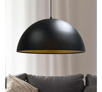 bamyum Diametro 40 cm Lampada a Sospensione Lampadario E27 Industriale in Metallo Vintage Lampade a Sospensione in Metallo Vintage Industriale Plafoniera - Nero