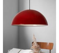 bamyum Diametro 50 cm Sospensione Lampadario Soffitto E27 Lampada da Salotte E27 Industriale in Metallo Plafoniera - Rosso