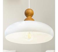 Bamyum Lampada Androa Vintage a Sospensione - Plafoniera Diametro 40cm, Illuminazione a Soffitto per Soggiorno - Lampadario Nero, Bianco